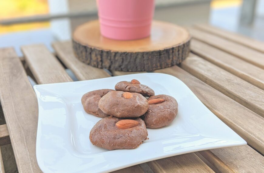 Čokoládovo – mandľové cookies